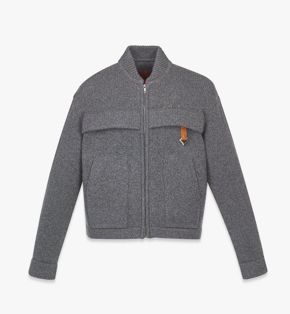 Zip Cardigan in Wool and Recycled Cashmere 1 Zip Cardigan in Wool and Recycled Cashmere 1